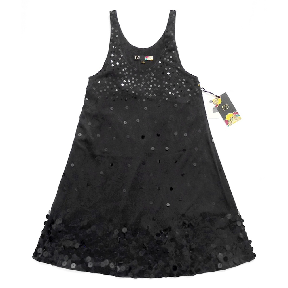 NEW WITH TAG FOREVER 21 Ensemble Sequence Dress With Underlayer Slip Size Small
